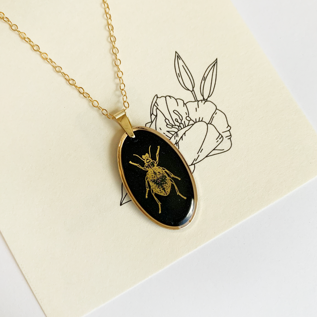 Beetle Necklace